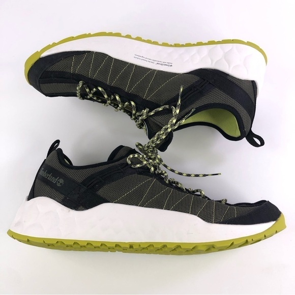 Timberland Mens Solar Wave Low Med Sneakers Dark Green Mesh 0A2AYS New Size 11 - Picture 2 of 9